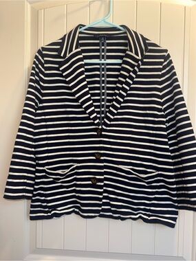 Striped Knit Blazer